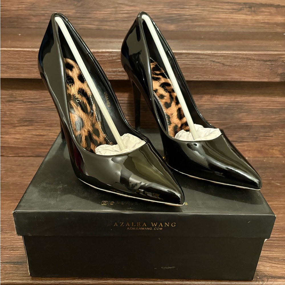 Azalea Wang - Black Patent Leather Heels
